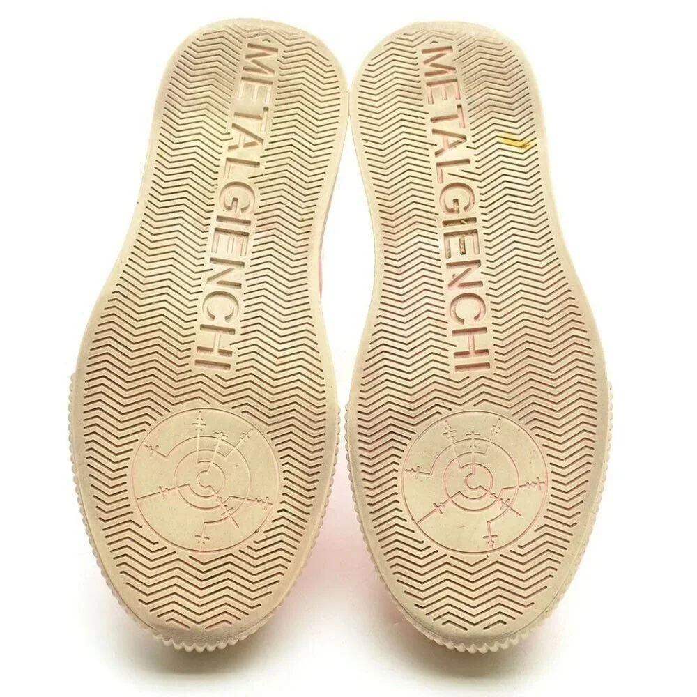 Metal Gienchi X Nicopanda Pink Leather Low Sneakers 39